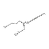 2023-2025 3.0L Duramax Exh Kit 4" DPF-Back Dual Tip - Polished Tips / Polished Tubes (117163030)
