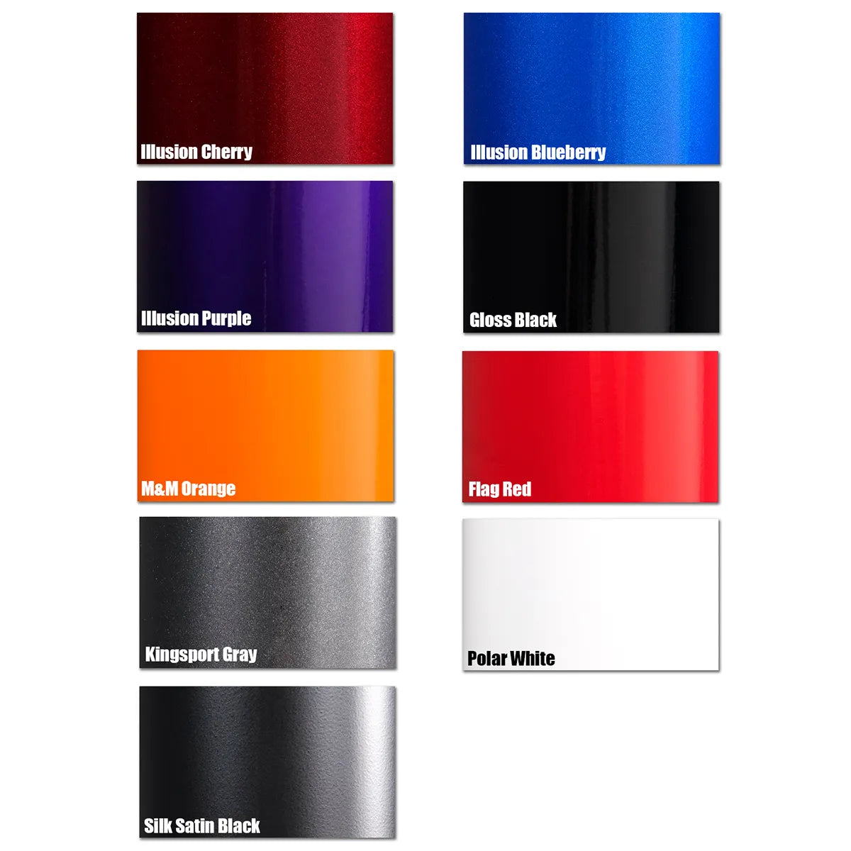 HSP Diesel standard powder coat colour options