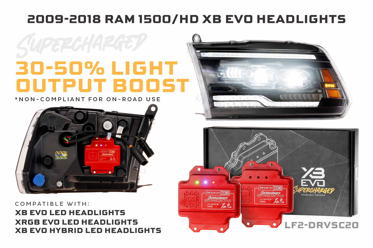 2009-2018 Dodge Ram 1500 Morimoto Supercharged Drivers (LF2-DRVSC20)