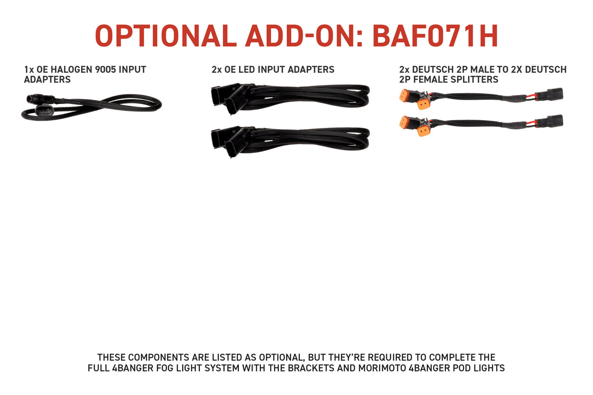2021-2023 Ford F-150 Morimoto 4Banger Fog Sub Harness Kit (BAF071H)