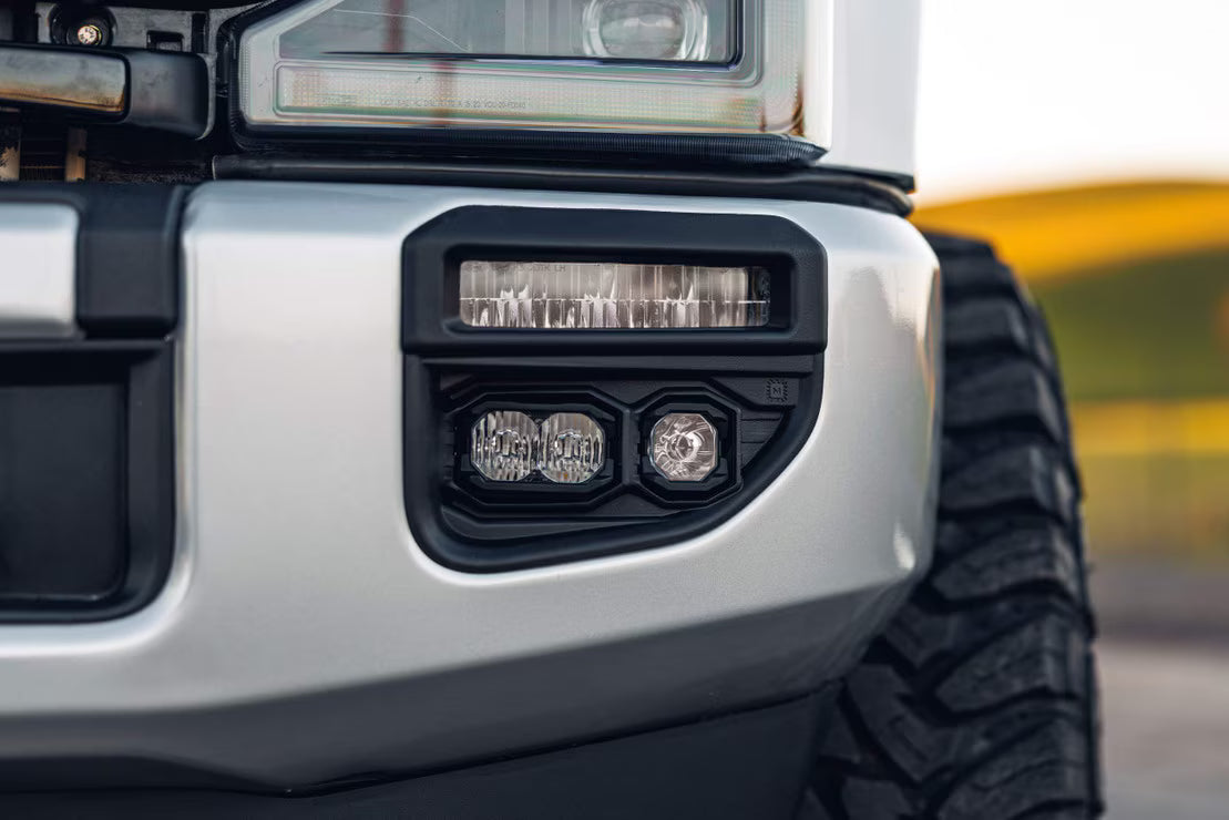2020-2022 Powerstroke Banger LED Fog Lights Brackets/Hardware (BAF256)