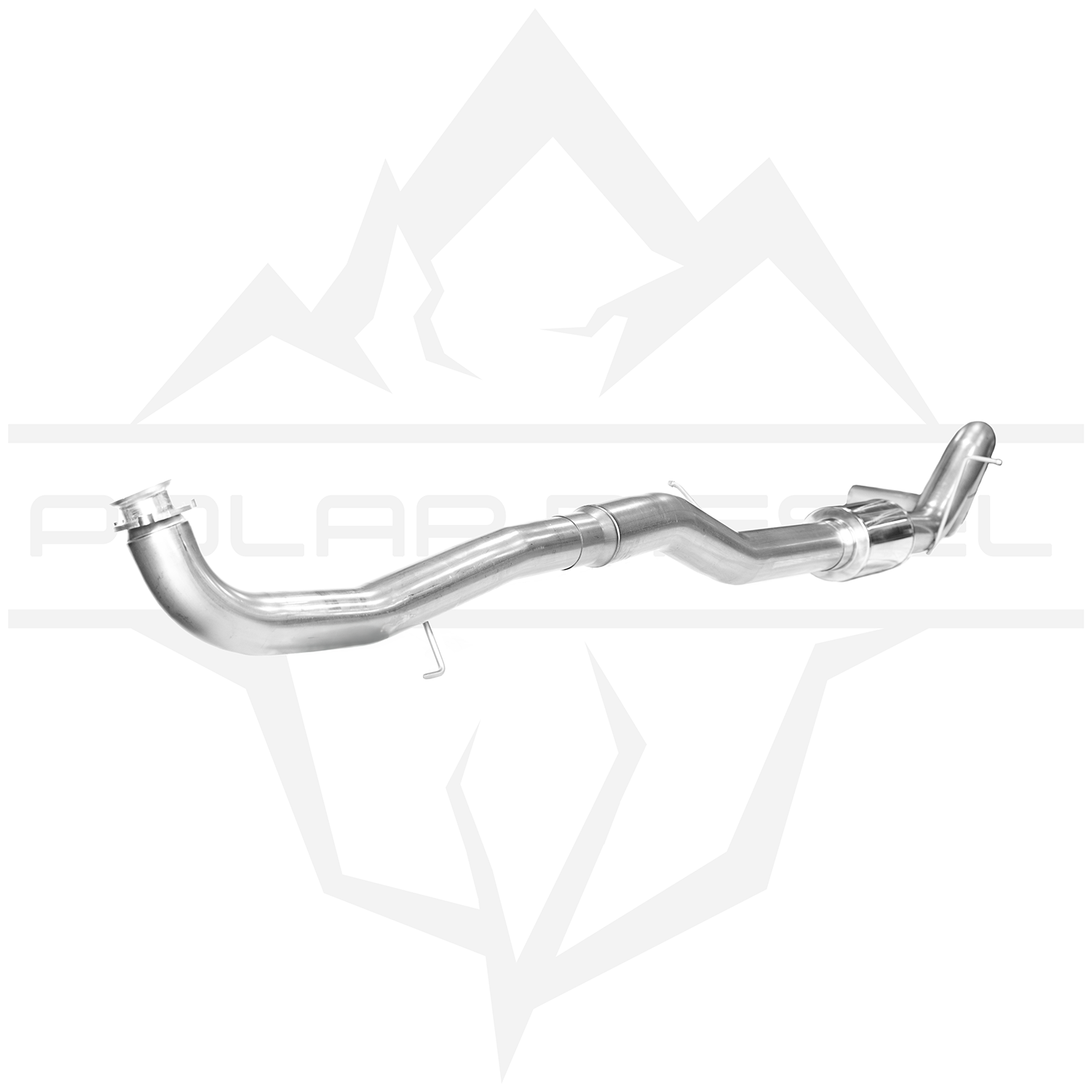 2015.5-2016 Duramax 6.6L 5" SS Downpipe Back Exhaust - w/ Muffler (PD-1-32728151)