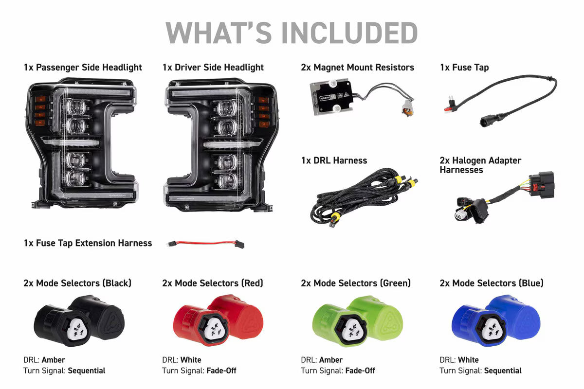 2017-2019 Powerstroke XB EVO LED Headlights (LF2-503)