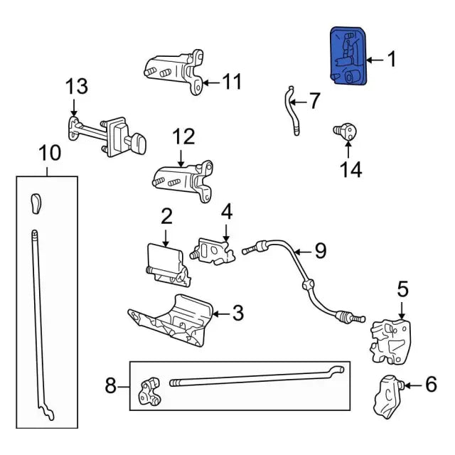 1999-2016 Powerstroke RH Interior Door Handle