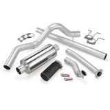 1994-1997 Powerstroke 4" SS Turbo Back Exhaust System w/ Muffler (46298)-Turbo Back Exhaust System-Banks Power-Dirty Diesel Customs