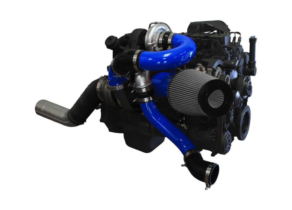 1994-1998 Cummins Low Mount Compound Turbo System (PDC9498LM)-Compound Turbo Kit-Pusher-Dirty Diesel Customs