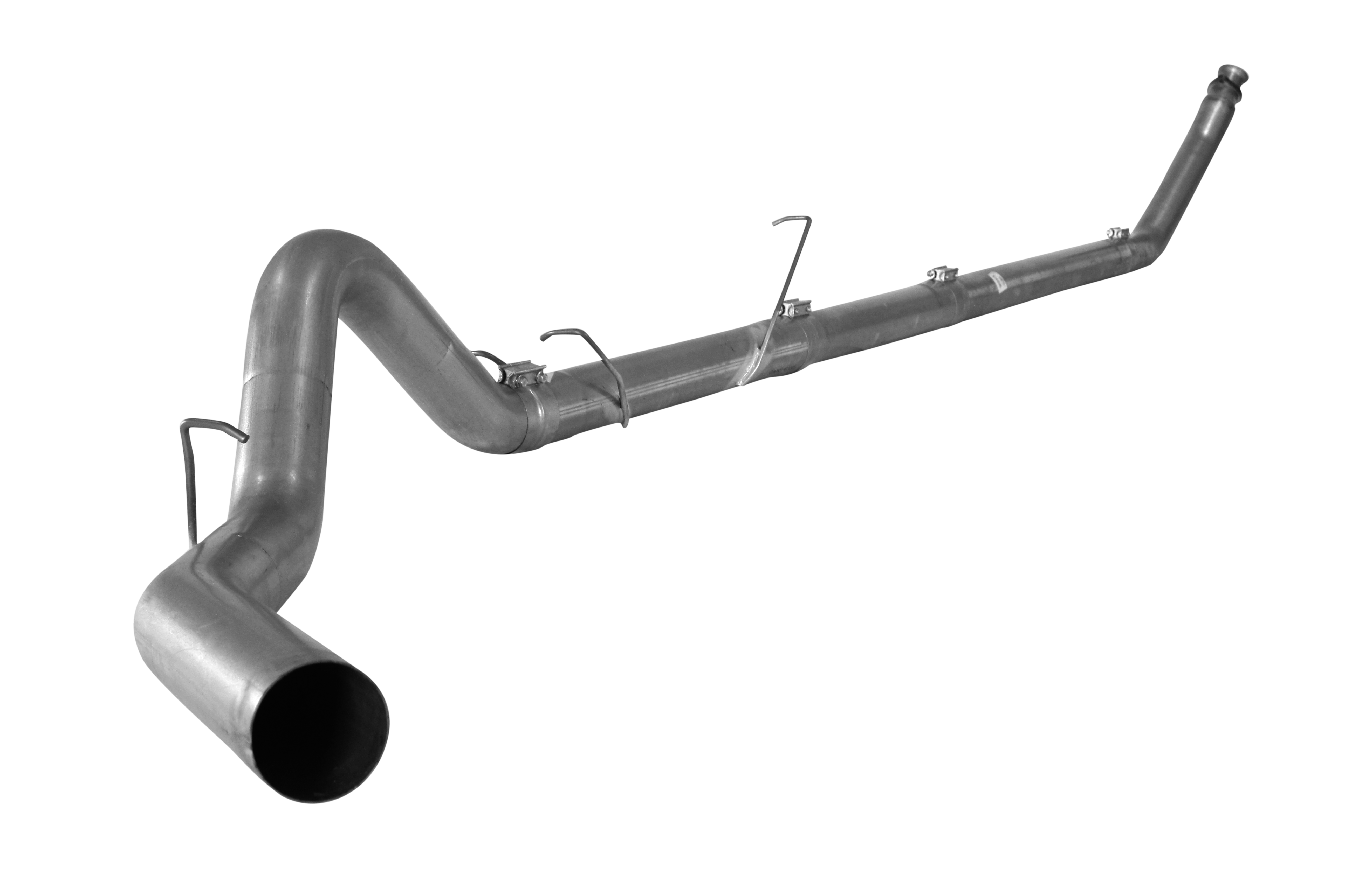 1994-2002 Cummins 4" Turbo Back Exhaust - No Muffler (FLO 802NM)-Turbo Back Exhaust System-Flo-Pro-411112-Dirty Diesel Customs