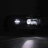 1994-2002 Cummins LUXX-Series LED Headlights Alpha-Black (880355)-Headlights-AlphaRex-Dirty Diesel Customs