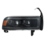 1994-2002 Cummins LUXX-Series LED Headlights Alpha-Black (880355)-Headlights-AlphaRex-Dirty Diesel Customs