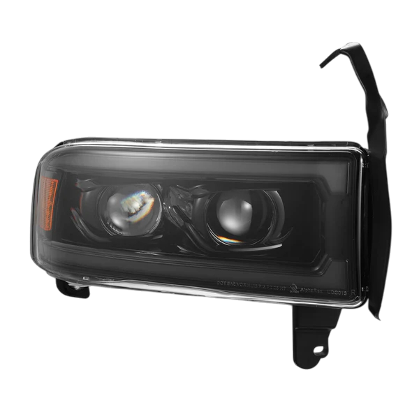 1994-2002 Cummins LUXX-Series LED Headlights Alpha-Black (880355)-Headlights-AlphaRex-Dirty Diesel Customs
