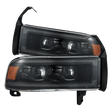1994-2002 Cummins LUXX-Series LED Headlights Alpha-Black (880355)-Headlights-AlphaRex-Dirty Diesel Customs