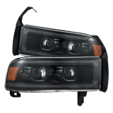 1994-2002 Cummins LUXX-Series LED Headlights Alpha-Black (880355)-Headlights-AlphaRex-Dirty Diesel Customs