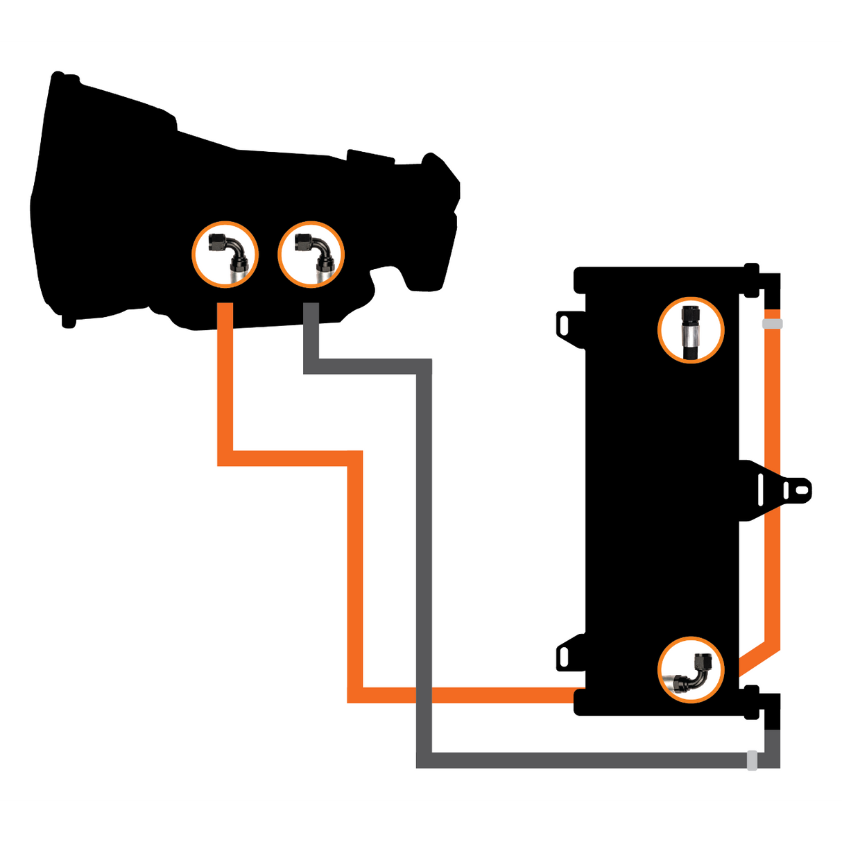 1994-2002 Cummins Transmission Cooler & Line Kit (FPE-TC-CUMM-9402)-Heater Cores-Fleece Performance-Dirty Diesel Customs