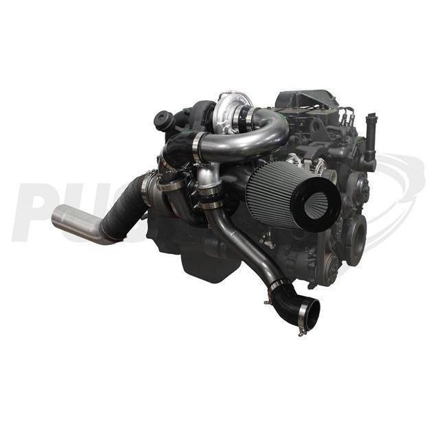 1998-2002 24V Cummins Low Mount Compound Turbo System (PDC9802LM)-Compound Turbo Kit-Pusher-Dirty Diesel Customs
