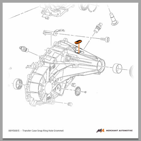 1998-2007 Duramax Transfer Case Snap Ring Hole Grommet (88958815)-Transfer Case Components-Merchant Auto-Dirty Diesel Customs