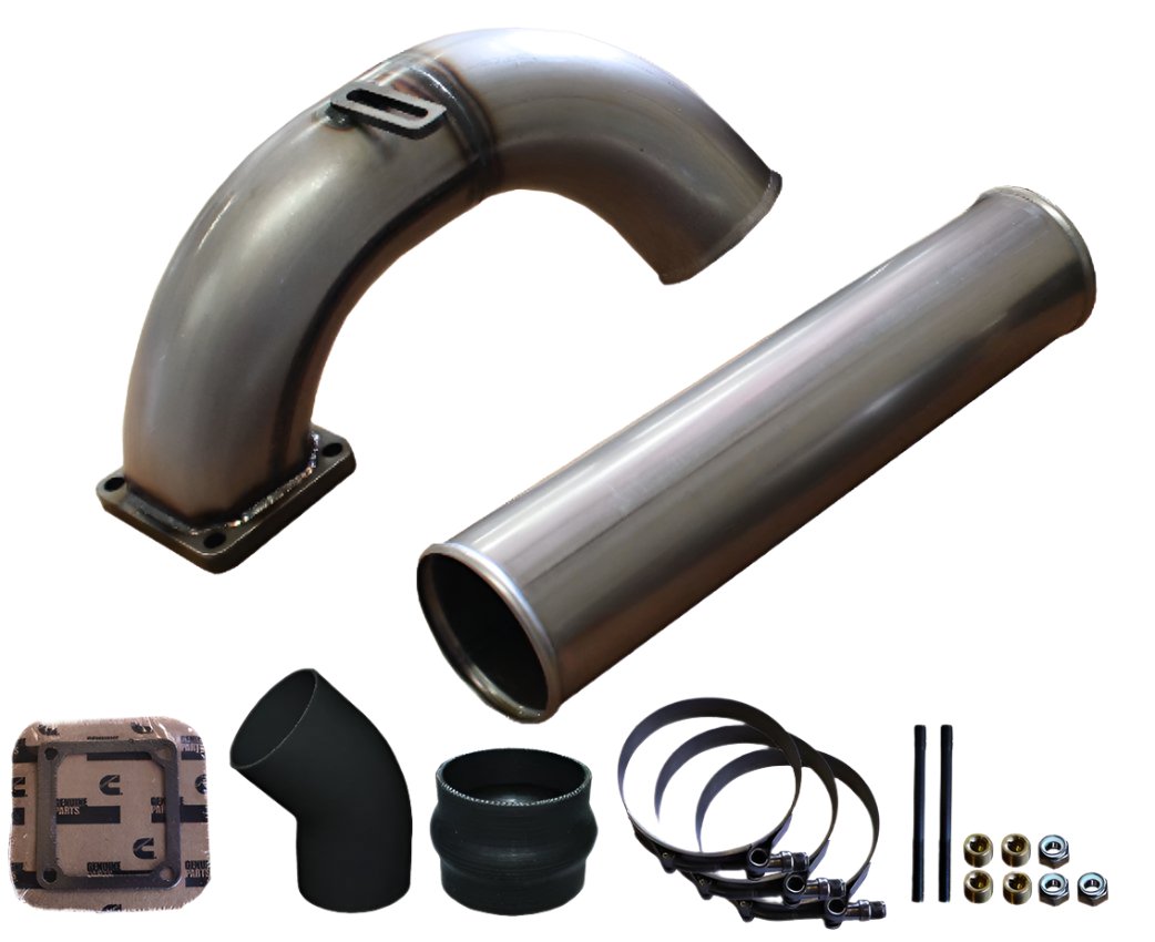 1998.5-2002 Cummins 3.5" MEGA Intake System (PDC9802MKT)-Intake Manifold-Pusher-PDC9802MKT_N-Dirty Diesel Customs
