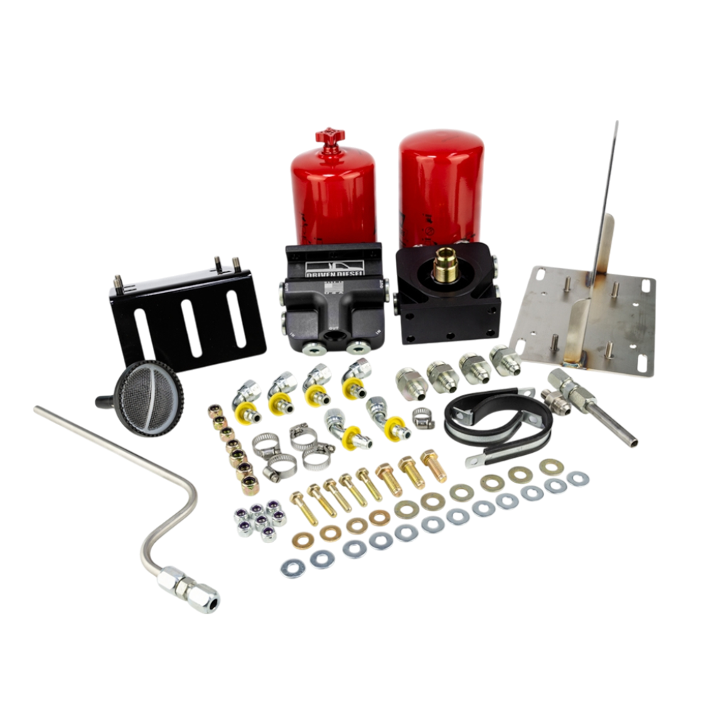 1999-2003 Powerstroke Pre/Post Fuel Filter Kit (Fuel Bowl Delete Prep) (DD-73FS-PPK-OEM)