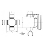 1999-2014 Powerstroke SPL55-3X/1480WJ Front Axle U-Joint (SPL55-3X)-U-Joints-Spicer-Dirty Diesel Customs