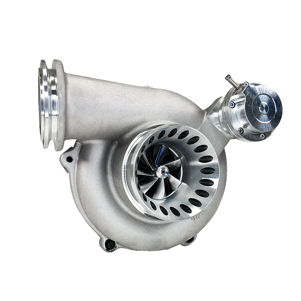 1999 Powerstroke Stage 2 KC38R Dual Ball Bearing Tiger Turbocharger (300393)-Stock Turbocharger-KC Turbos-Dirty Diesel Customs