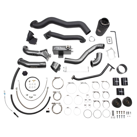 2001-2004 Duramax S400 Stock Twin Turbo Kit (WCF100570)-Turbo Install Kit-Wehrli Custom Fabrication-WCF100570-GRY-Dirty Diesel Customs