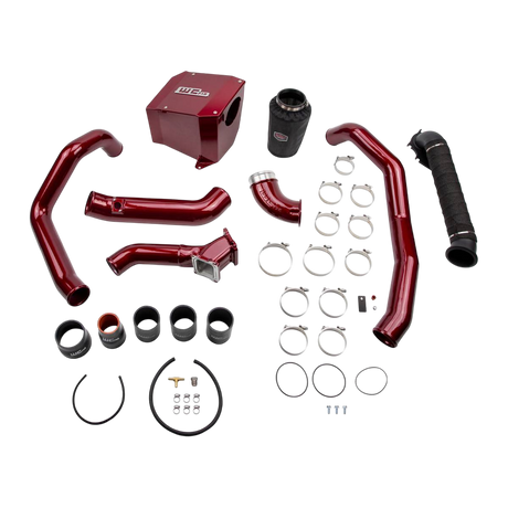 2001-2004 LB7 Duramax High Flow intake Bundle Kit (WCF100712)-Intake Kit-Wehrli Custom Fabrication-WCF100712-RED-Dirty Diesel Customs