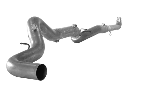 2001-2004.5 Duramax 5" Downpipe Back Exhaust - No Muffler (FLO-601NM)-Downpipe Back Exhaust System-Flo-Pro-FLO-601NM-Dirty Diesel Customs