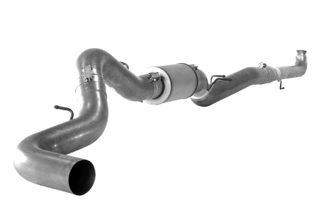 2001-2004.5 Duramax 5" Downpipe Back Exhaust w / Muffler (531100 / 532100)-Downpipe Back Exhaust System-Mel's Manufacturing-531100-Dirty Diesel Customs