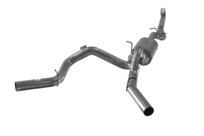 2001-2007 Duramax 4" Downpipe Back Dual Exhaust System w/ Muffler (FLO-701)-Downpipe Back Exhaust System-Flo-Pro-FLO-701-Dirty Diesel Customs