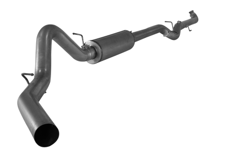 2001-2007 Duramax 4" Downpipe Back Exhaust System w/ Muffler (FLO-801)-Downpipe Back Exhaust System-Flo-Pro-431107-Dirty Diesel Customs