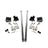 2001-2010 Duramax 58" Bolt On Traction Bars 3.5" Axle Diameter (035-1-HSP)-Traction Bars-HSP Diesel-035-1-HSP-RAW-Dirty Diesel Customs