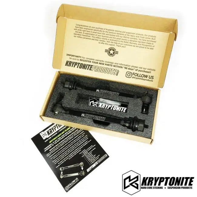 2001-2010 Duramax Death Grip Right Outer Tie Rods (KRTR10)-Tie Rods-KRYPTONITE-Dirty Diesel Customs