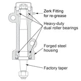 2001-2010 Duramax Idler Pivot Assembly Forged (158040100)-Pitman Idler Support-PPE-Dirty Diesel Customs