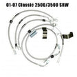 2001-2010 Duramax Stainless Steel Brake Lines (XD-BrakeLines-0110)-Brake Lines-DMAX-XD0107-25-Dirty Diesel Customs