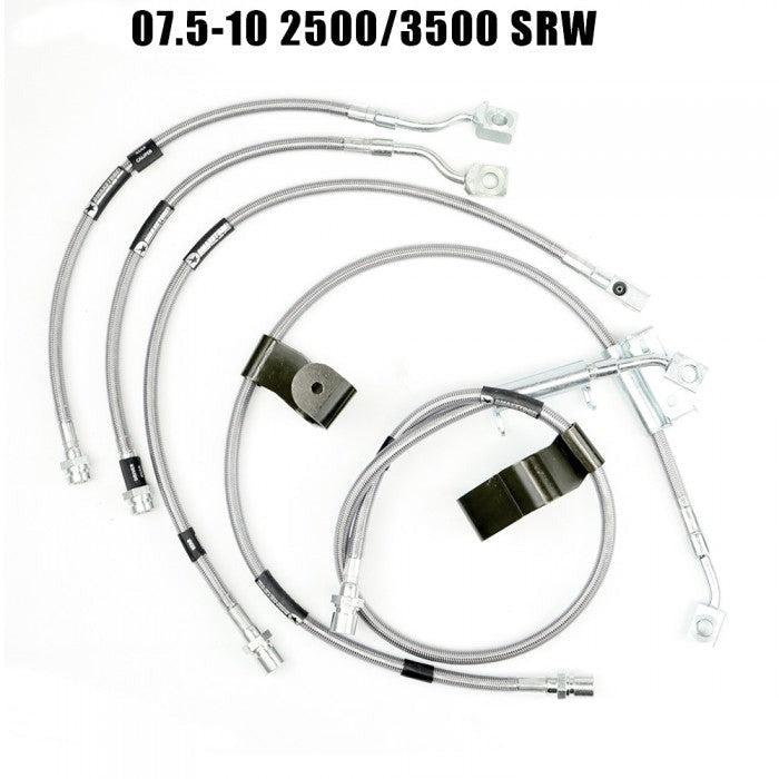 2001-2010 Duramax Stainless Steel Brake Lines (XD-BrakeLines-0110)-Brake Lines-DMAX-XD0710-25-Dirty Diesel Customs