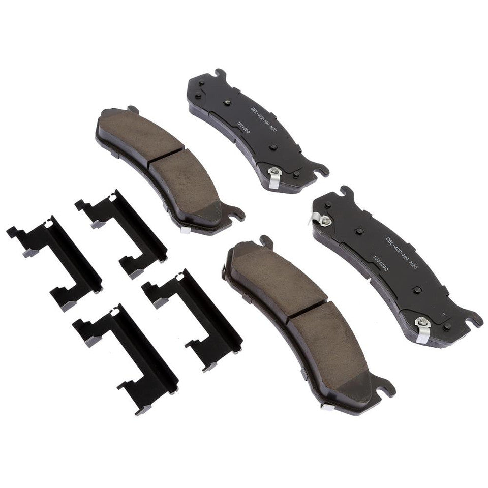 2001-2013 Duramax Pro Ceramic SRW Rear Pad Set (ACD17D785CHF1)-Brake Pads-ACDelco-Dirty Diesel Customs
