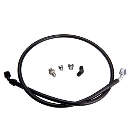 2001-2016 Duramax Remote Turbo Oil Feed Line Kit w/ 1/4" NPT Oil Inlet (FPE-DTFL-S3S4-0116)-Oil Feed Lines-Fleece Performance-Dirty Diesel Customs
