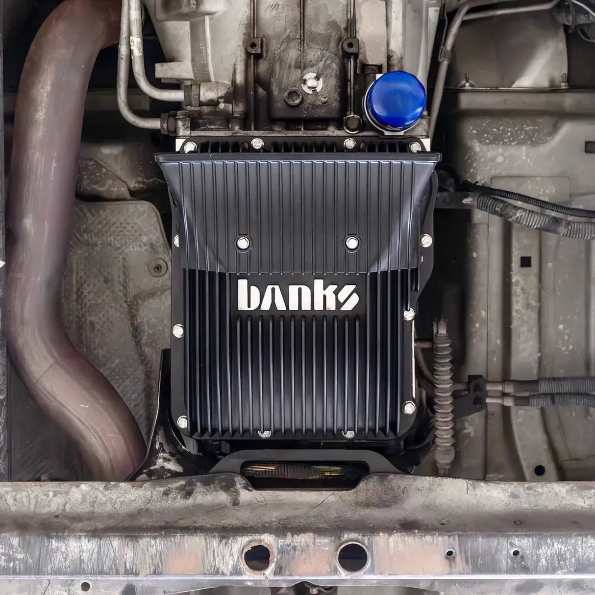 2001-2019 Duramax Banks Ram-Air Transmission Pan (35146-B)-Transmission Pan-Banks Power-Dirty Diesel Customs
