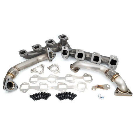 2001-2023 Duramax High Flow Exhaust Manifold W/ Up-Pipe Kit (116111035)-Exhaust Manifold-PPE-116111000-Dirty Diesel Customs