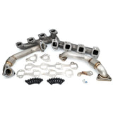 2001-2025 Duramax High Flow Exhaust Manifold W/ Up-Pipe Kit (116111035)-Exhaust Manifold-PPE-116111000-Dirty Diesel Customs