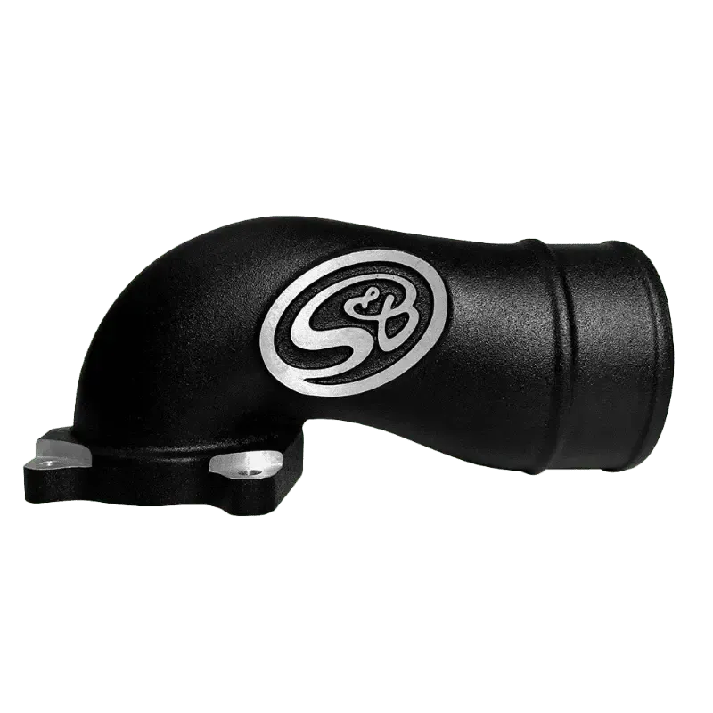 2003-2004 Powerstroke S&B Intake Elbow W/ Cold Side Intercooler Piping & Boots (76-1003B)-Intake Elbows-S&B Filters-Dirty Diesel Customs