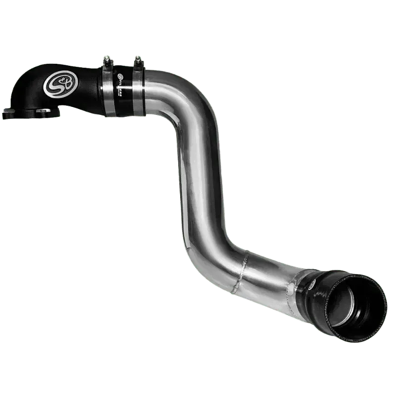 2003-2004 Powerstroke S&B Intake Elbow W/ Cold Side Intercooler Piping & Boots (76-1003B)-Intake Elbows-S&B Filters-Dirty Diesel Customs