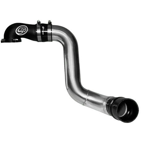 2003-2004 Powerstroke S&B Intake Elbow W/ Cold Side Intercooler Piping & Boots (76-1003B)-Intake Elbows-S&B Filters-Dirty Diesel Customs