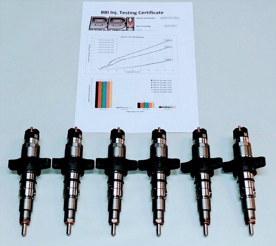 2003-2004.5 Cummins BBI Reman Injector Set Stage 1 (MY03-RM-S1)-Performance Injectors-Big Bang Injection-Dirty Diesel Customs