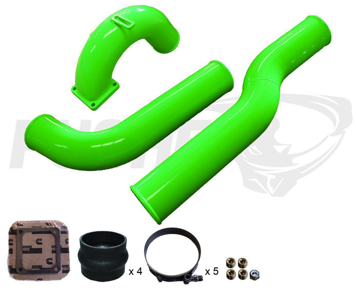 2003-2007 Cummins Engine 3.5" Mega Intake System w/ Intercooler Tube (PDC0307MW)-Intake Manifold-Pusher-Dirty Diesel Customs