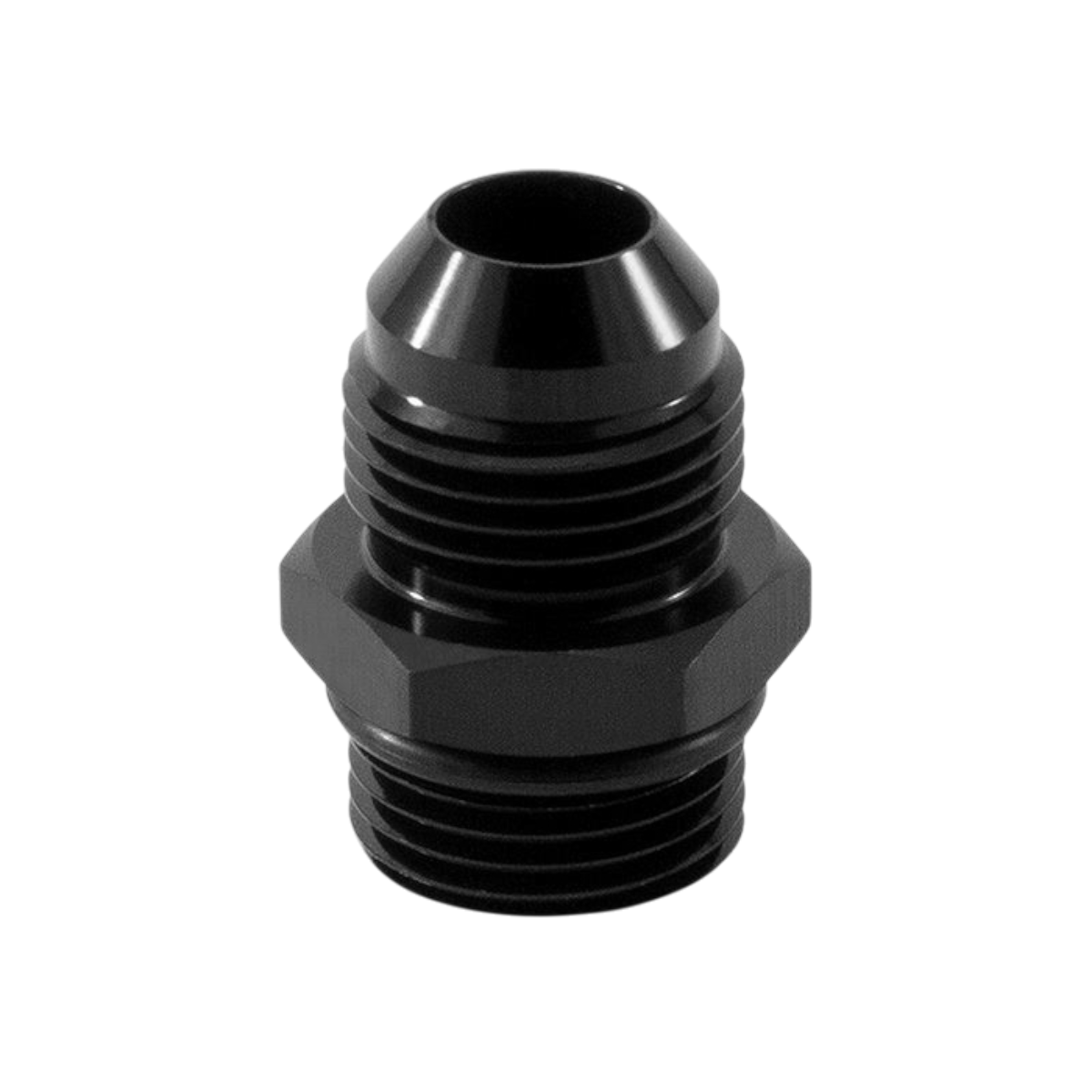2003-2009 Cummins -8ORB to -8AN Aluminum Fitting (MMFT-8ORB-8BK)-Transmission Line Fittings-Mishimoto-Dirty Diesel Customs