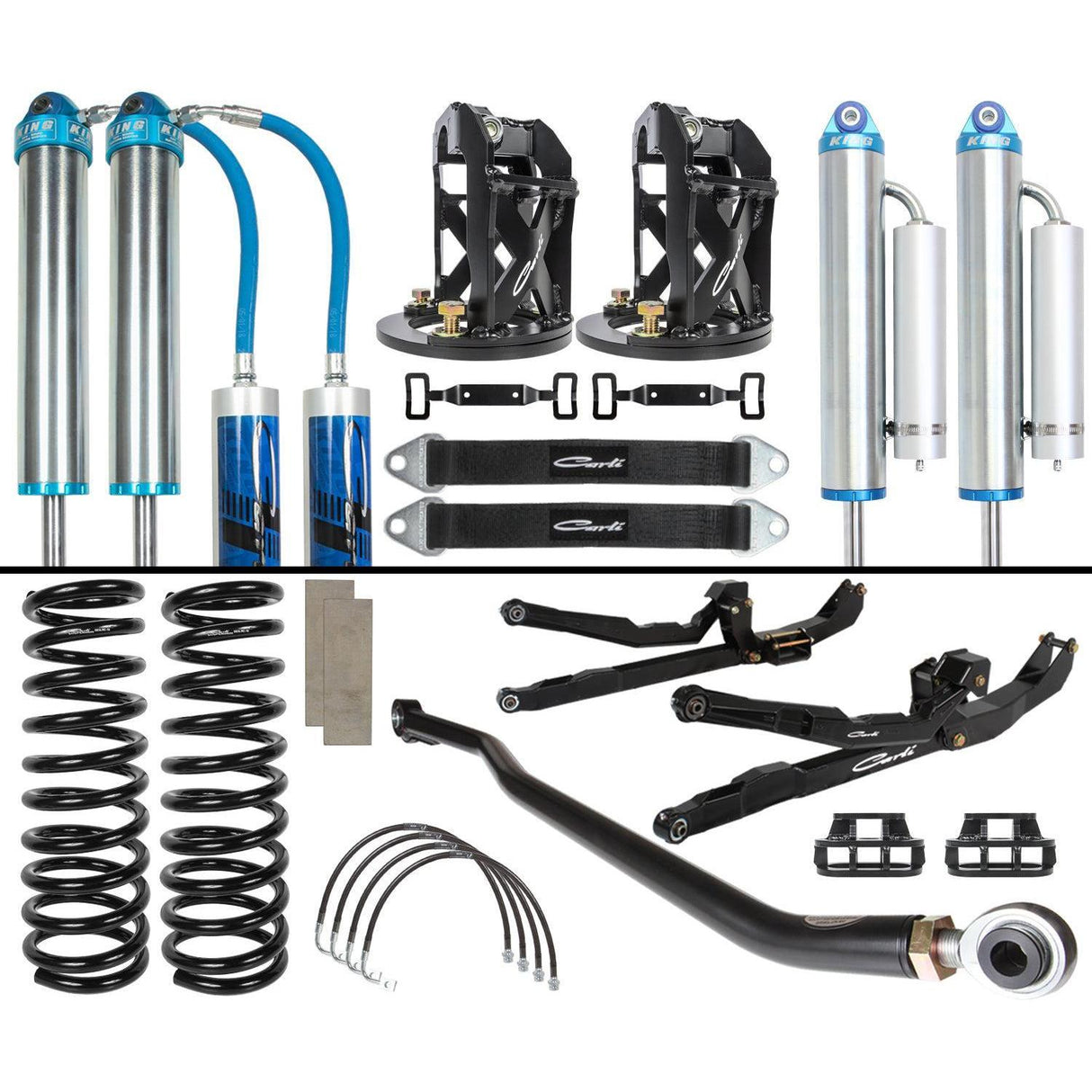 2003-2009 Cummins Carli Dominator 3" Lift Kit w/ Long Arms (CS-DD30-03-D-LA)-Lift Kit-Carli Suspension-Dirty Diesel Customs