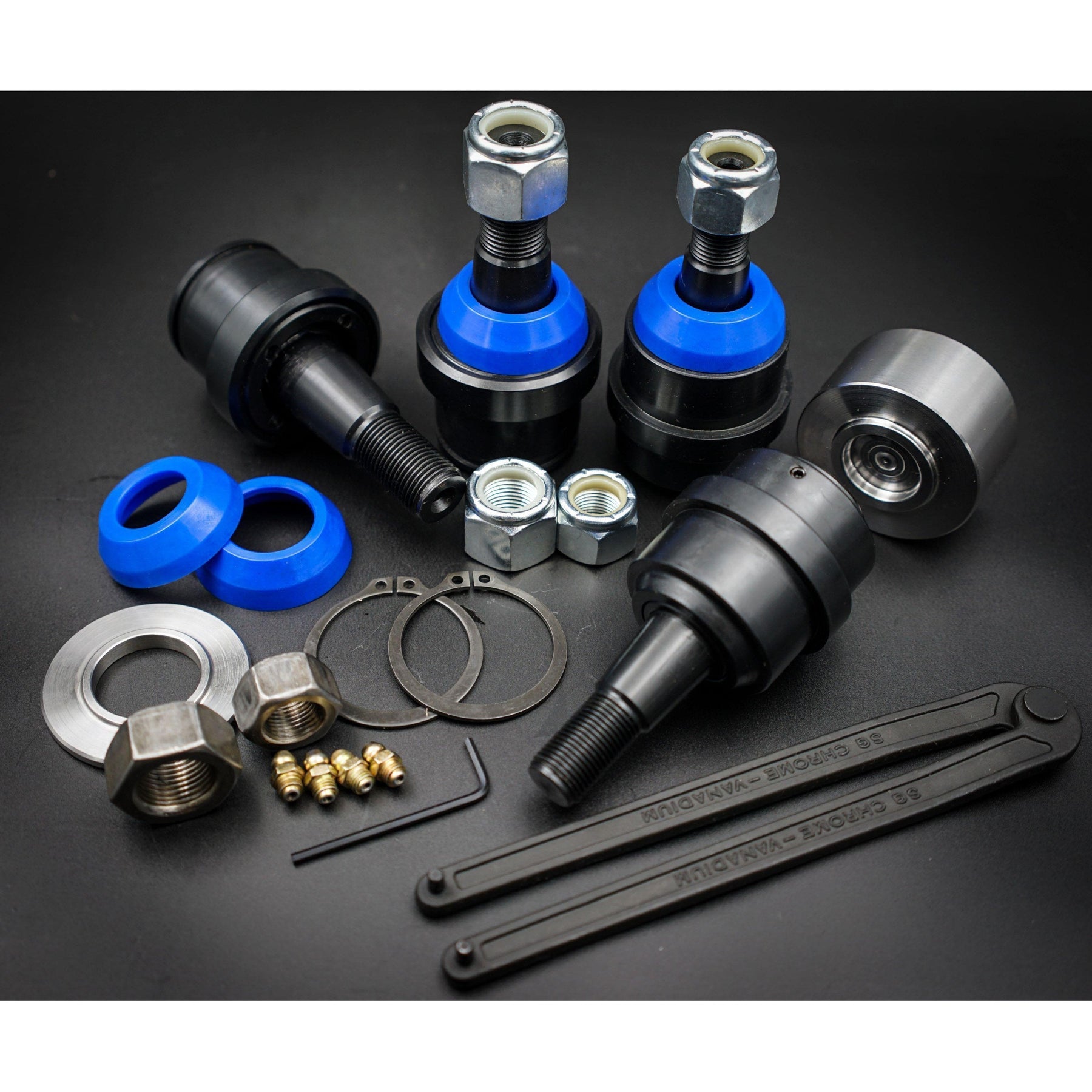 2003-2009 Cummins EMF Upper & Lower Ball Joint Set-Ball Joints-EMF Rod Ends & Steering Components-7467-7460-KIT-Dirty Diesel Customs