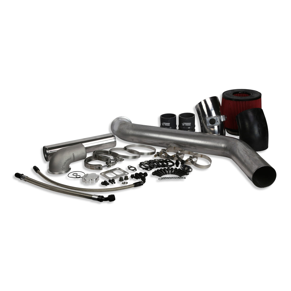 2003-2012 Cummins S400 Second Gen Piping Kit No Turbo No Manifold (S403072GPKHX)-Turbo Install Kit-Smeding Diesel LLC-Dirty Diesel Customs