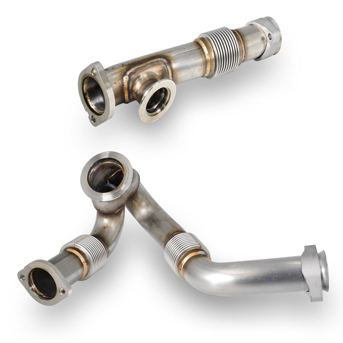 2003.5-2004 Powerstroke OEM Up-Pipes W/ EGR Cooler (316119503)-Up-Pipes-PPE-Dirty Diesel Customs
