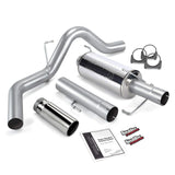 2004-2007 Cummins 4" Cat-Back Exhaust System Kit w/ Muffler SS (48700)-Cat Back Exhaust System-Banks Power-48700-Dirty Diesel Customs